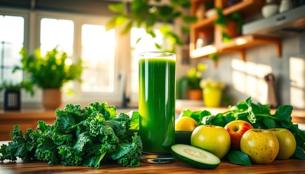 What are the benefits of drinking green juce